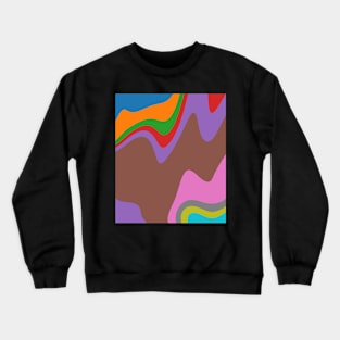 Gradient waves. Crewneck Sweatshirt